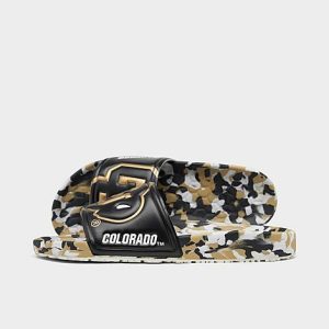 Hype Co. Colorado Buffaloes College Slydr Slide Sandals in Black/Black Size 13.0 - 3116318