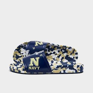 Hype Co. Navy Midshipmen College Slydr Slide Sandals in Blue/Gold Size 13.0 - 3116351