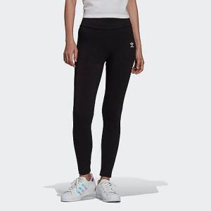 Adidas Women&apos;s Originals Adicolor Essentials Tights in Black/Black Size XL Cotton/Jersey - 5812867
