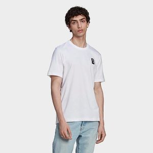Adidas Men&apos;s Juventus Graphic Short-Sleeve T-Shirt in White/White Size 2XL 100% Cotton/Jersey - 5868095