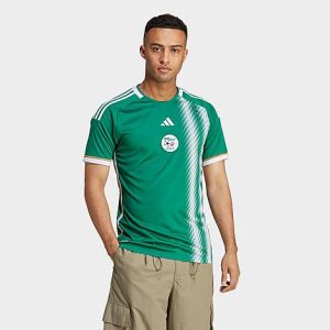 Adidas Men&apos;s Algeria 22 Away Soccer Jersey in Green/Bold Green Size 2XL Polyester/Plastic/Jersey - 5888114