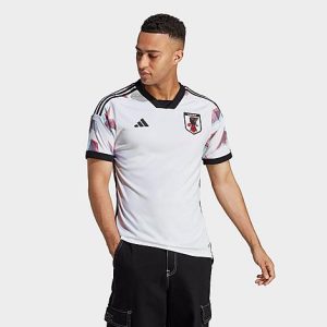 Adidas Men&apos;s Japan 22 Away Soccer Jersey in White/White Size 2XL Polyester/Plastic/Jersey - 5831443