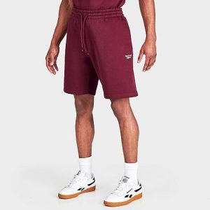 Reebok Men&apos;s Identity Training Shorts in Red/Classic Burgundy Size XL Cotton/Polyester - 5773674