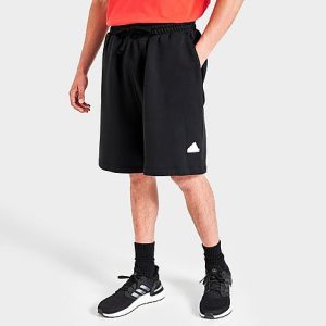 Adidas Men&apos;s Sportswear Fleece Shorts in Black/Black Size 2XL Cotton/Polyester/Fleece - 5831163