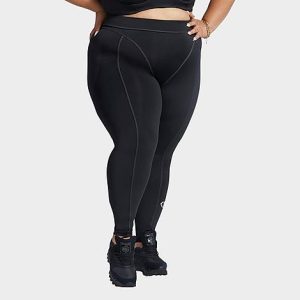 Reebok Women&apos;s Cardi B High-Rise Tights (Plus Size) in Black/Black Size 2XL Polyester/Plastic - 5798683