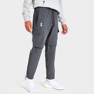 Adidas Men&apos;s Minnesota United FC Travel Pants in Grey/Utility Black Size 2XL Polyester/Knit - 5768207