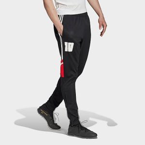 Adidas Men&apos;s Soccer Messi Track Pants in Black/Black Size 2XL Polyester/Knit/Plastic - 5887949