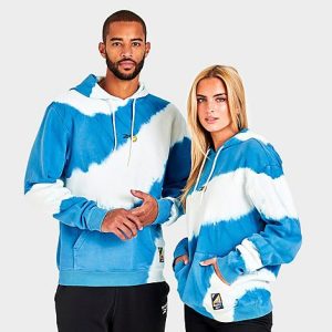 Reebok x Smiley Graphic Hoodie in Blue/Chalk Size Large Cotton/Polyester/Fleece - 5791142