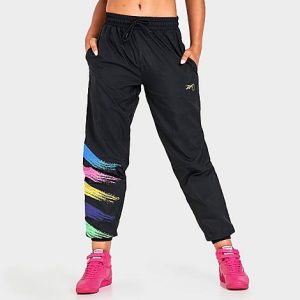 Reebok Women&apos;s x Smiley Jogger Pants in Black/Black Size XL - 5791153