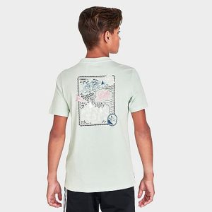 Adidas Kids&apos; Originals Disney Mickey and Friends T-Shirt in Green/Linen Green Size XL 100% Cotton/Jersey - 5808682