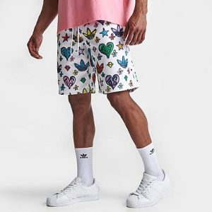 Adidas Originals x Jeremy Scott Monogram Shorts in White/White Size 2XL Cotton/Polyester - 5819182