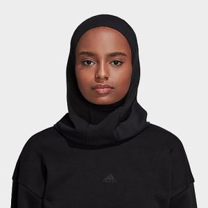 Adidas Women&apos;s Future Icons Hijab in Black/Black Size Medium Cotton/Jersey - 8206119