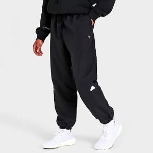 Adidas Men&apos;s Sportswear Woven Jogger Pants in Black/Black Size 2XL Polyester - 5831190
