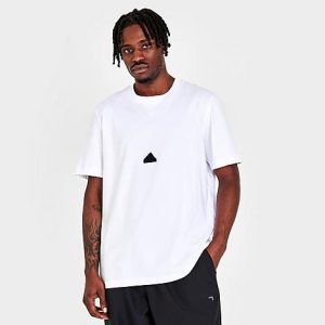 Adidas Men&apos;s Sportswear Classic Logo Short-Sleeve T-Shirt in White/White Size 2XL 100% Cotton/Jersey - 5831513