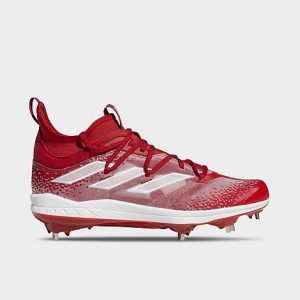 Adidas Men&apos;s Adizero Afterburner NWV Baseball Cleats in Red/Team Power Red Size 13.0 - 3543542