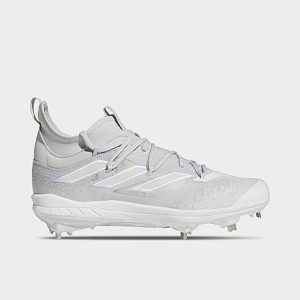 Adidas Men&apos;s Adizero Afterburner NWV Baseball Cleats in Grey/Team Light Grey Size 9.0 - 3549700