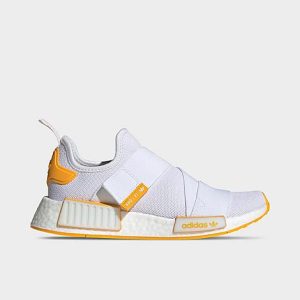 Adidas Women&apos;s Originals NMD R1 Slip-On Casual Shoes in White/White Size 10.0 Polyester/Plastic - 3546186