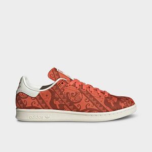 Adidas Men&apos;s Originals Stan Smith Primegreen Casual Shoes in Red/Pantone Size 11.5 Polyester - 3544136