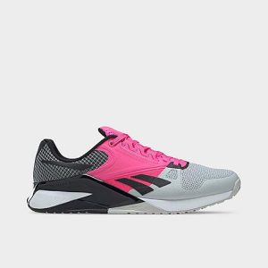 Reebok Men&apos;s Nano 6000 Training Shoes in Pink/Grey/Pure Grey 2 Size 13.0 Knit - 3205736