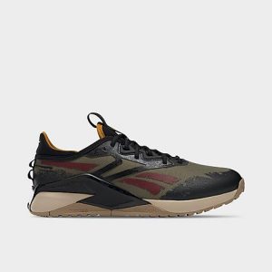 Reebok Men&apos;s Jurassic World Nano X2 Adventure Trail Hiking Shoes in Green/Modern Olive Size 12.0 Nylon - 3512388
