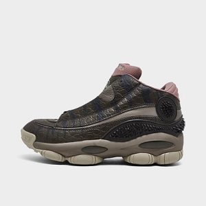 Reebok Men&apos;s x Jurassic Park Answer 1 OG DMX Basketball Shoes in Brown/Stone Size 11.0 Leather/Jersey - 3165486