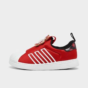 Adidas Kids&apos; Toddler Originals Superstar 360 Slip-On Casual Shoes in Red/ Size 10.0 - 3198727