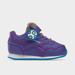 Reebok Kids&apos; Toddler Peppa Pig Classic Royal Jogger 3 Stretch Lace Casual Shoes in Purple/Pushy Purple Size 10.0 Leather/Lace - 3209675