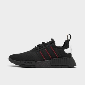 Adidas Big Kids&apos; Originals NMD R1 Casual Shoes in Black/Core Black Size 6.0 - 3200608