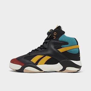 Reebok Men&apos;s Shaq Attaq Retro Basketball Shoes in Black/Core Black Size 12.0 Leather - 3189009