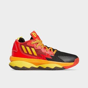 Adidas Big Kids&apos; Dame 8 Basketball Shoes in Red/Black/Red Size 7.0 - 3198799
