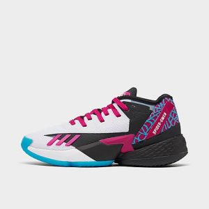 Adidas Girls&apos; Little Kids&apos; x Marvel D.O.N. Issue #4 Spider-Gwen Basketball Shoes in Red/Shock Pink Size 13.0 - 3200187
