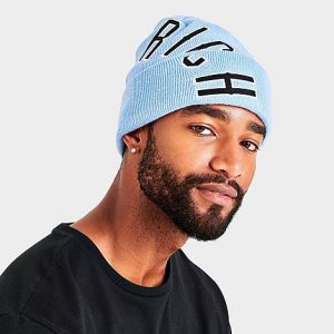 Hoodrich OG Stacked Beanie in Blue/Baby Blue Knit - 8205776