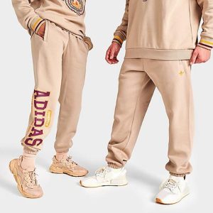 Adidas Originals Varsity Jogger Sweatpants in Beige/Magic Beige Size 2XL Cotton/Polyester/Fleece - 5828156