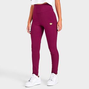Adidas Women&apos;s Originals Class of &apos;72 Basketball Leggings in Purple/Legacy Burgundy Size XL Cotton - 5826818