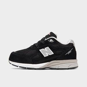 New Balance Kids&apos; Toddler 990V3 Casual Shoes in Black/Black Size 10.0 Leather/Suede - 3050262