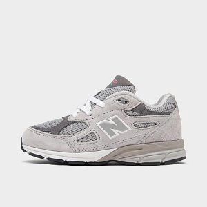 New Balance Kids&apos; Toddler 990V3 Casual Shoes in Grey/Grey Size 10.0 Leather/Suede - 3050255