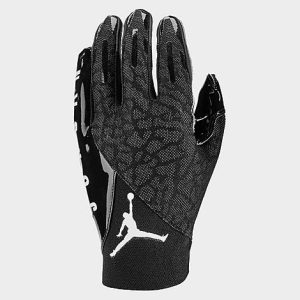 Jordan Knit Football Gloves in Black/Black Size XL - 8206323