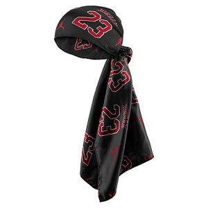 Jordan Bandana in Grey/Black 100% Polyester/Satin - 8206350
