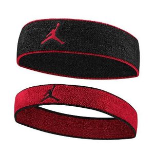 Jordan Chenille Headband (2-Pack) in Red/Black/Black Polyester/Spandex - 8204863