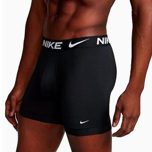 Nike Men&apos;s Stretch Boxer Briefs (3-Pack) in Black/Black Size 2XL Cotton - 8204515