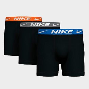 Nike Men&apos;s Stretch Boxer Briefs (3-Pack) in Black/Multicolor Size XL Cotton - 8206483