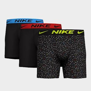 Nike Men&apos;s Stretch Boxer Briefs (3-Pack) in Black/Multicolor Size XL Cotton - 8206499