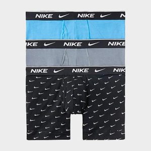 Nike Men&apos;s Stretch Boxer Briefs (3-Pack) in Black/Multi-Color Size 2XL Cotton - 8204520