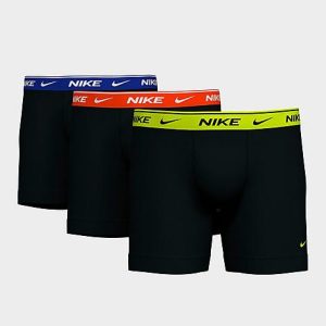 Nike Men&apos;s Stretch Boxer Briefs (3-Pack) in Black/Black Size XL Cotton - 8206507