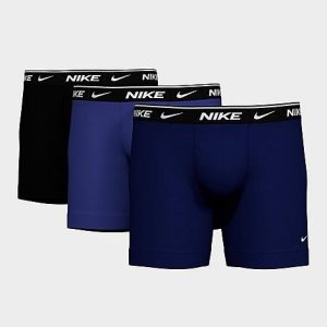 Nike Men&apos;s Stretch Boxer Briefs (3-Pack) in Blue/Black/Obsidian Size XL Cotton - 8206511
