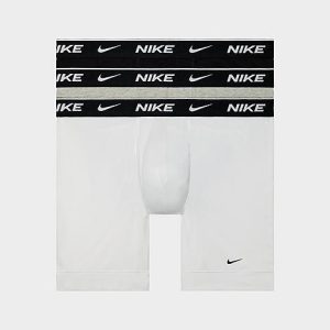 Nike Men&apos;s Stretch Boxer Briefs (3-Pack) in White/Multi-Color Size 2XL Cotton - 8204510