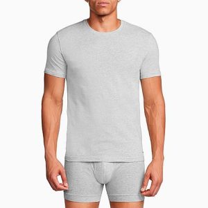 Nike Men&apos;s Everyday Stretch T-Shirt (2-Pack) in White/Grey/Grey Heather Size 2XL Cotton/Spandex - 8204565