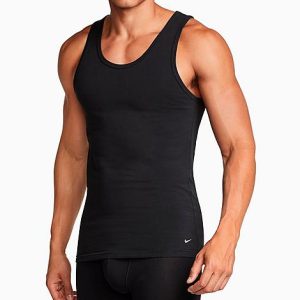 Nike Men&apos;s Everyday Tank (2-Pack) in Black/Black Size 2XL Cotton - 8204570