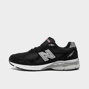 New Balance Men&apos;s 990v3 Running Shoes in Black/Black Size 10.0 Suede - 3031851