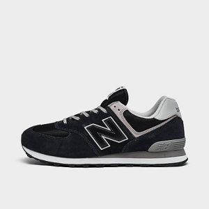 New Balance 574 Core Casual Shoes in Black/Black Size 13.0 Leather - 3138233